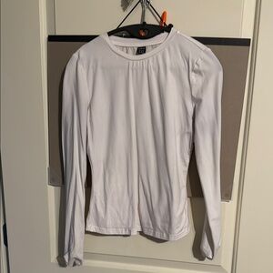 Women's White Long Sleeve Top